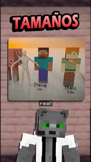 Comparación de TAMAÑOS de Minecraft