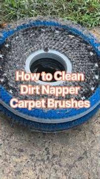 How To Clean Dirt Napper Carpet Cleaning Brushes