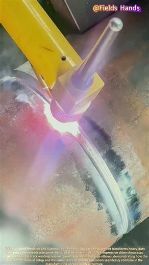 Welding Pipe Elbows! Automated Track Welding Technology