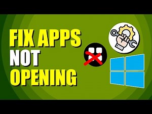 How To Fix Windows Apps Not Opening (Easy Fix)