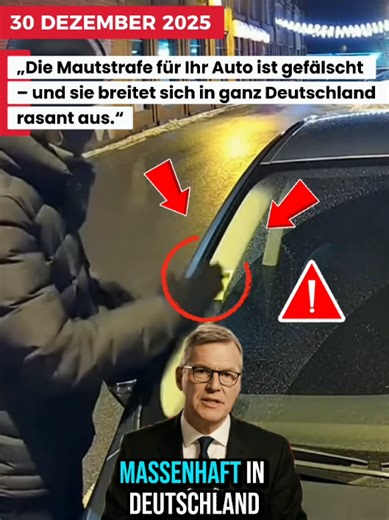 Betrugswarnung: Falscher Mautaufkleber in Deutschland