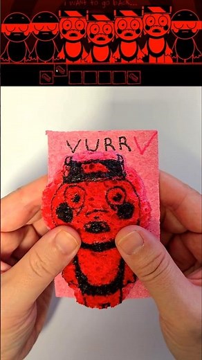 I drew a Abgerny Horror Vurr from Sprunki with a magic sponge ‪@ahezame‬