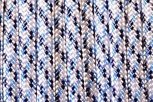 BORED? PARACORD! 550 lb Paracord – Ideal for Crafting, DIY Projects, Camping, Military & Active Outdoors – 300+ Colors – Tactical Parachute Cord Type III – Strong - Arctic Digital Camo 100 Feet