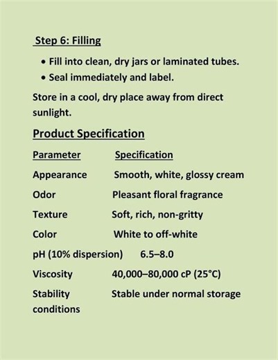 Cold Cream Manufacturing Formula | Professional Cosmetic Formula | Cold Cream Step-by-Step Guide