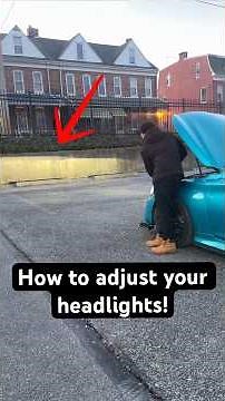 How to adjust your Infiniti Q50 headlights!