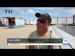 Dubuque County Fair ride setup