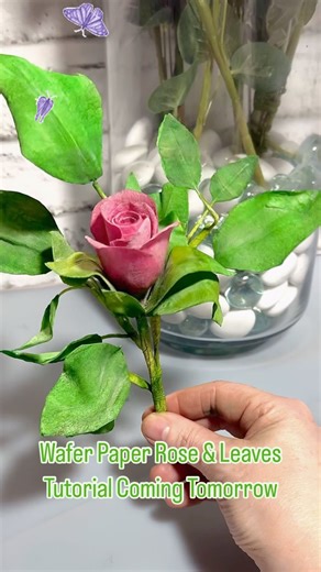 2.3K views · 117 reactions | Wafer Paper Flowers #waferpaper #waferpaperflowers #waferpaperrose #waferpaperart | Jinny's Cakes Bakes & Decorates | Facebook