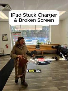 IPAD STUCK CHARGER & BROKEN SCREEN!!!! #brokenfix #smartphone #education #problemfix #cellphone