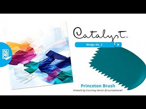 Abstract Painting Techniques with a Princeton Catalyst Wedge No 2