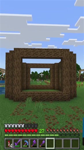 Minecraft New Small Oak Wood Village Fish Shop #mc #minecraft #multplayer #minecraftbuilding #shorts