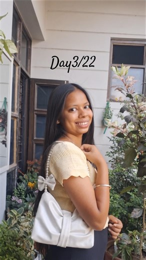 Day 3/22 diy pearl bow purse | how to make pearl bow bag at home | diy pintrest purse | cute bag diy