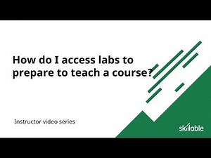 Instructor | How Can I Access Labs to Prepare to Teach a Course?
