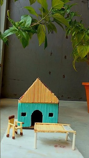 Matchstick House/Home craft ideas #diy #craft #shorts
