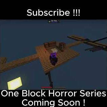 One Block Horror Is Crazy! #minecraft #gaming #memes #horror #oneblock #skyblock #cartooncat #mokey