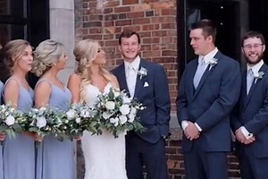 Excruciating moment bride is mistaken for husband's EX & her face says it all