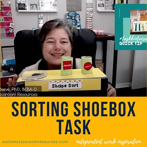 Independent Work Inspiration: Self-Contained Sorting Task Box - Autism Classroom Resources