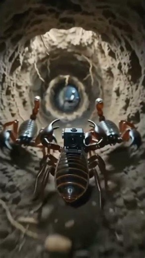 POV: pseudoscorpion🦂A microscopic research camera mounted on a scorpion explores secret underground