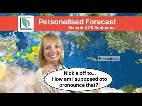 A Personalised Forecast for Nick - what is in store for him in Crete?