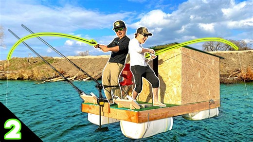 Fishing in homemade quarantine boat nearly ends in sinking