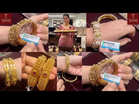 Tanishq statement Bangle collections |Timeless beautiful 22KT gold bangle heavy traditional wear