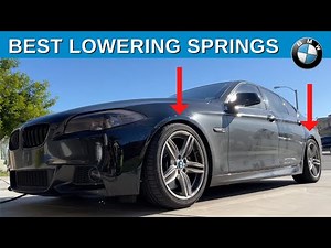 How To Install Lowering Springs / Coilovers On BMW F10 | H&R VTF Adjustable Springs | BOND Garage