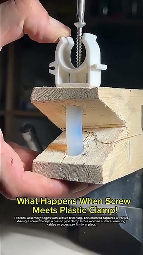 What Happens When Screw Meets Plastic Clamp! #asmr #workers #tools #skills #machine #woodworking