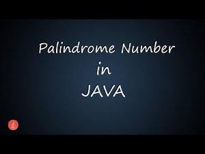 Palindrome Number in Java || BluejCode