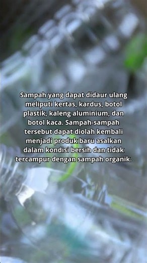 apa saja jenis sampah yang bisa didaur ulang?