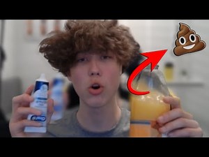 ORANGE JUICE AND TOOTHPASTE CHALLENGE (HUGE ACCIDENT)