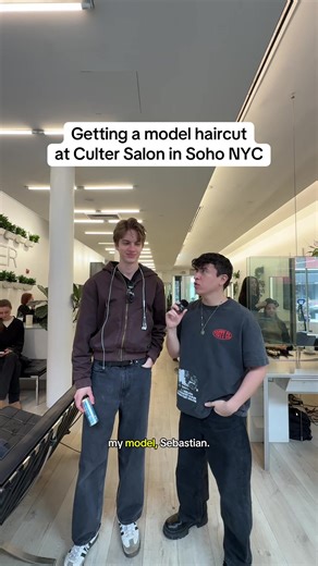 If you need a good hair stylist that can help you achieve a model haircut then visit Kain at @Cutler Salons in #Soho in #nyc #modelhair #modeling #hair with my model @Sebastian