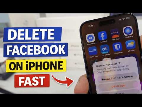 How to Delete facebook app on iPhone
