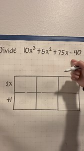 Working with area model or box method in dividing cubic polynomials | Titser Gaming