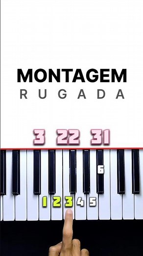 'MONTAGEM RUGADA' - JXNDRO, Sayfalse, & cape • Piano tutorial #piano #tutorial #pianotutorial #funk