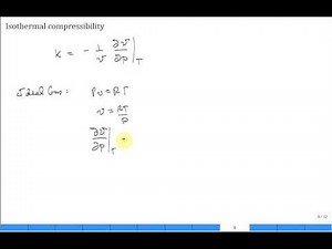 Isothermal compressibility for ideal gas