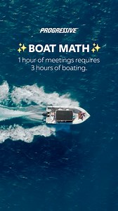 The math is mathing and the boats are boating. Protect your getaway vehicle with the #1 boat insurer. | Progressive