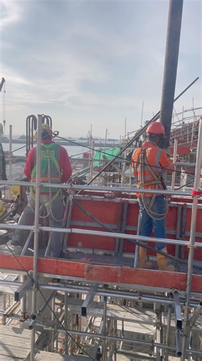 Activity concrete casting beam 🚧💪