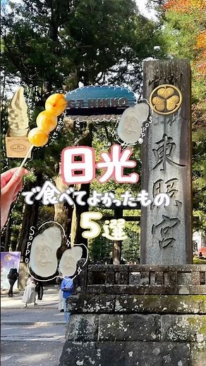日光食べ歩き🍡🍮🍦 #日光食べ歩き #日光 #日光東照宮 #日光ぷりん亭 #三福 #nikko #日光グルメ #栃木観光 #栃木県グルメ