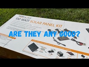 Harbor Freight 100W Solar Panel kit