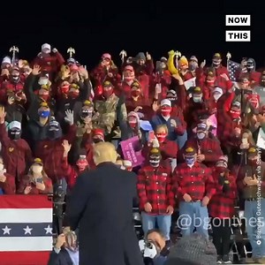 368K views · 533 shares | Just one day before testing positive for COVID-19, Pres. Trump was seen throwing hats to supporters at his rally in Duluth, MN | NowThis | Facebook