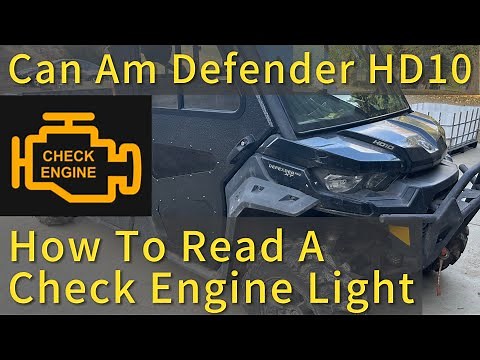 How to Read a 2016-2025 Can Am Defender HD10 Check Engine Light and Code Descriptions