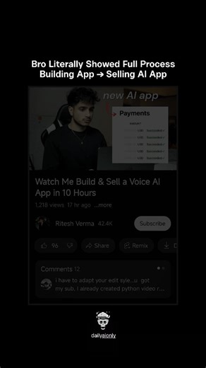 Daily AI Only on Instagram: "Join Free Telegram Channel (Link in Bio) Video Credit: Ritesh Verma"
