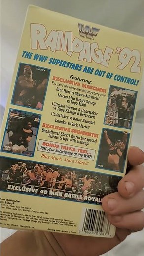 vintage wwf royal rumble 1992 vhs