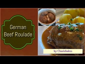 German Beef Roulade / German Cooking