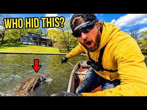 MAGNET FISHING Behind a Waterfront Home… Then I Hooked Something Buried For 50 Years