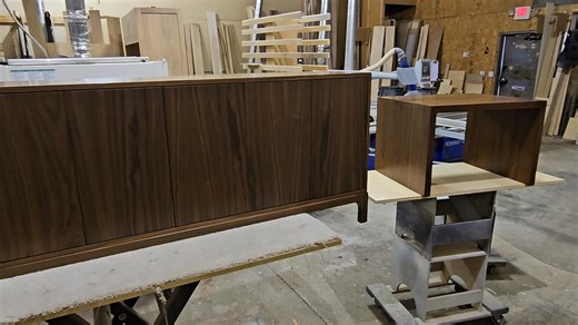 This black walnut furniture package is ready for delivery tomorrow! | Craftsman Woodworks