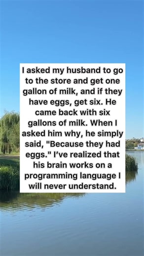 🎬 Husband Logic 101 🥛 #marriage #funny #shorts