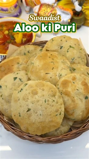 Aloo ki Puri - Aloo ki Khasta Kurkuri Puri with sabzi #purisabzi #aloopuri #alookipuri #masala #puri