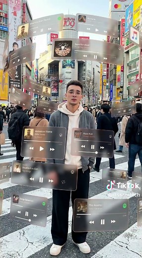 Immersive AR Experience with Spotify and Apple Music Interfaces