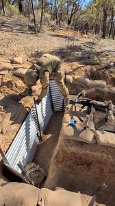 It’s not pretty but neither am I after a day of digging. How do you rate the pit /10? 🪏 | Royal Military College - Duntroon, Australian Army