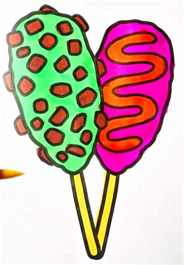 Coloring Corn Dogs: ASMR Relaxation and Fun